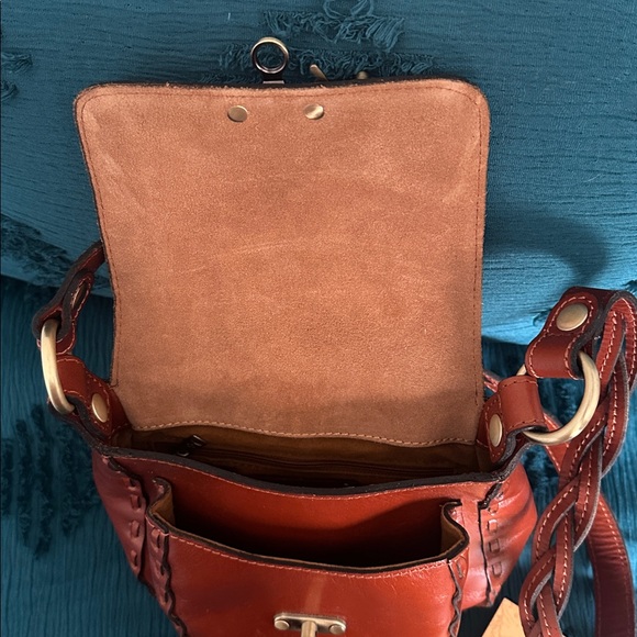 Patricia Nash Brown Crossbody Bag with Colorful Floral Design - Picture 5 of 9